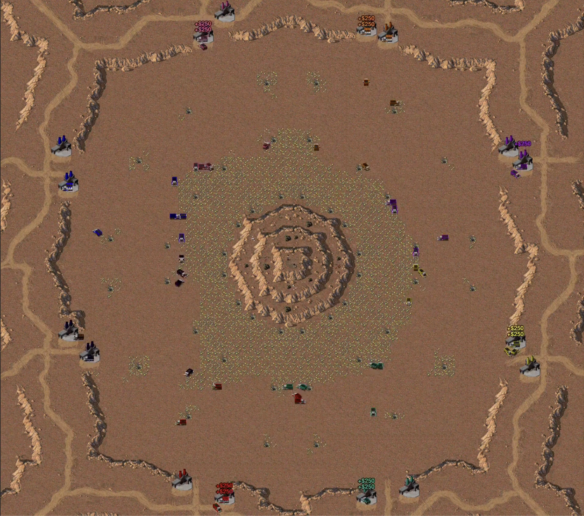 harvesters harvesting ore